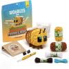 imageThe Woobles Minecraft Crochet Kit  Beginner Crochet Kit for Adults ampamp Kids Easy Knitting Kit with Woobles Yarn DIY Crafts Crochet Animals Minecraft Toys Gift for Gamers ampamp Crafters BeeBee