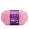 imageWoobles Easy Peasy Yarn for Beginners with EasytoSee Stitches  Crochet ampamp Knitting Yarn  Worsted Medium 4  CottonNylon BlendEat  Pink  Be Merry