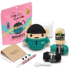 imageThe Woobles Beginners Crochet Kit with Easy Peasy Yarn as seen on Shark Tank  with StepbyStep Video Tutorials  Squid Game Front ManPlayer