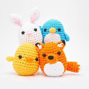 imageThe Woobles Crochet Kit for Beginners  Easy Arts and Crafts Knitting ampamp Crochet Animals Kit As Seen On Shark Tank  Sebastian The LionEasy Peasy Beginner Bundle