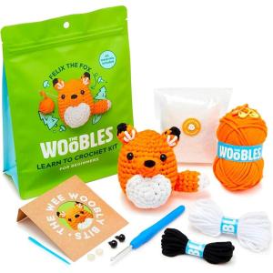 imageThe Woobles Crochet Kit for Beginners  Easy Arts and Crafts Knitting ampamp Crochet Animals Kit As Seen On Shark Tank  Sebastian The LionFelix The Fox