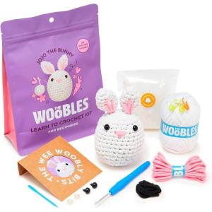imageThe Woobles Crochet Kit for Beginners  Easy Arts and Crafts Knitting ampamp Crochet Animals Kit As Seen On Shark Tank  Sebastian The LionJoJo The Bunny
