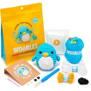 imageThe Woobles Crochet Kit for Beginners  Easy Arts and Crafts Knitting ampamp Crochet Animals Kit As Seen On Shark Tank  Sebastian The LionPierre The Penguin