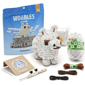 imageThe Woobles Minecraft Crochet Kit  Beginner Crochet Kit for Adults ampamp Kids Easy Knitting Kit with Woobles Yarn DIY Crafts Crochet Animals Minecraft Toys Gift for Gamers ampamp Crafters BeeLlama
