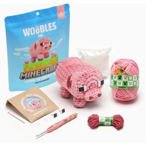 imageThe Woobles Minecraft Crochet Kit  Beginner Crochet Kit for Adults ampamp Kids Easy Knitting Kit with Woobles Yarn DIY Crafts Crochet Animals Minecraft Toys Gift for Gamers ampamp Crafters BeePig