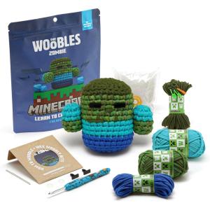 imageThe Woobles Minecraft Crochet Kit  Beginner Crochet Kit for Adults ampamp Kids Easy Knitting Kit with Woobles Yarn DIY Crafts Crochet Animals Minecraft Toys Gift for Gamers ampamp Crafters BeeZombie