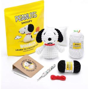 imageThe Woobles Beginners Crochet Kit with Easy Peasy Yarn as seen on Shark Tank  with StepbyStep Video Tutorials  Snoopy